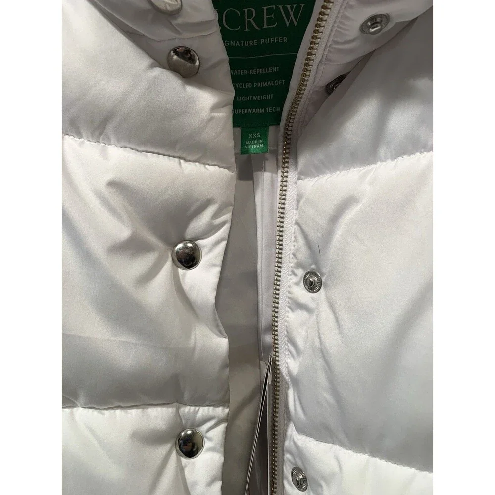 J.Crew Chateau Puffer Parka Primaloft Signature Puffer Water Repellent XXS NEW - Picture 12 of 16